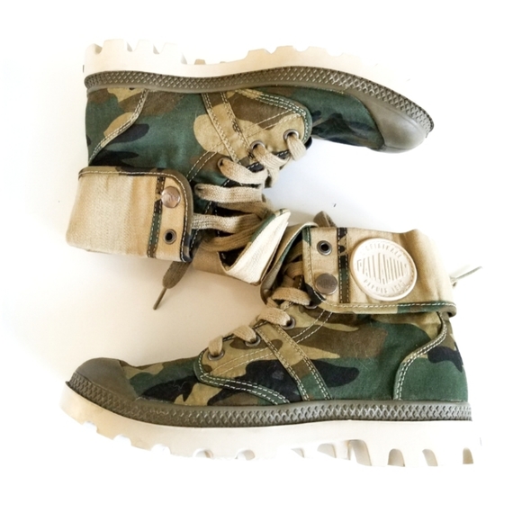 Palladium Shoes - PALLADIUM Camouflage Lace-Up US 6 /37 EU